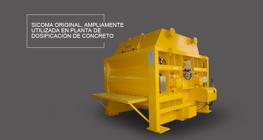 Mezclador de doble eje horizontal SICOMA