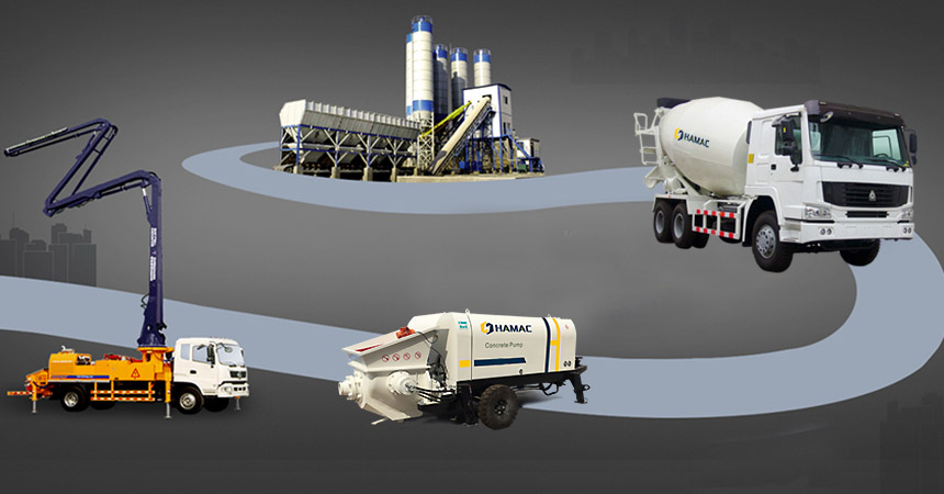 A-Z Equipo completo pionero de hormigón