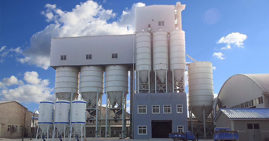 Plantas fijas de mortero seco