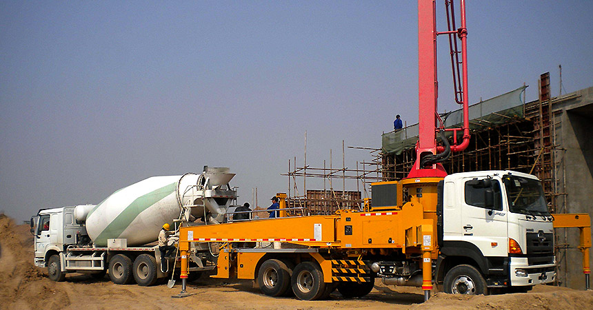 Concreto de transporte para edificios de gran altura