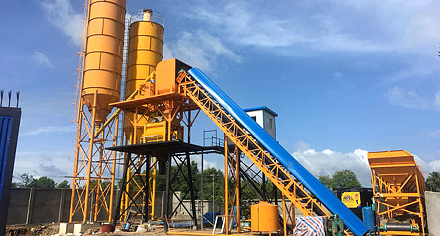 Planta dosificadora con banda transportadora