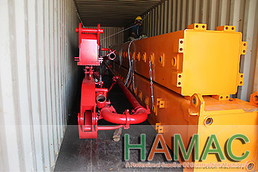 Self-climbing concrete placing boom